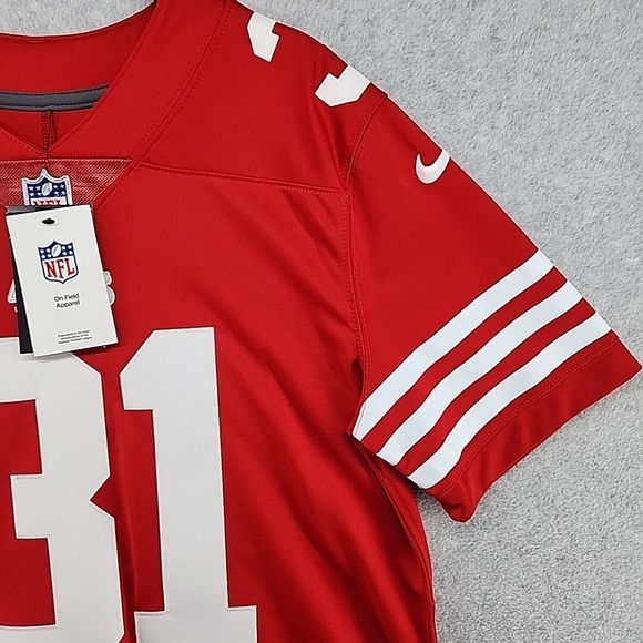San Francisco 49ers Nike NFL Football Jersey Med Mostert 31 On Field New Stitch - Picture 5 of 15